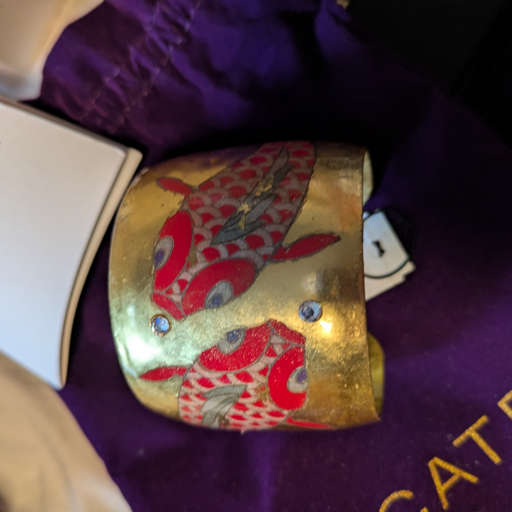 Evocateur GoldFish Cuff 2" NWT